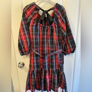 Draper James Red and Black Plaid Dress